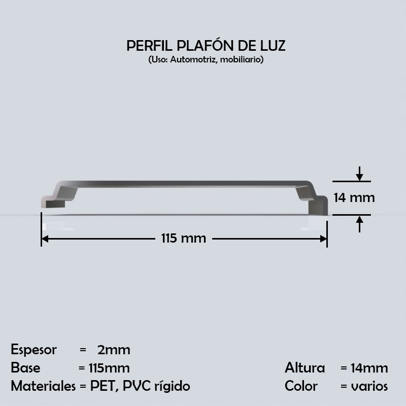 perfil pvc